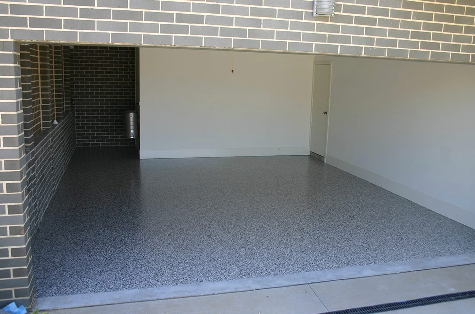Finished garage floor coating in Toronto