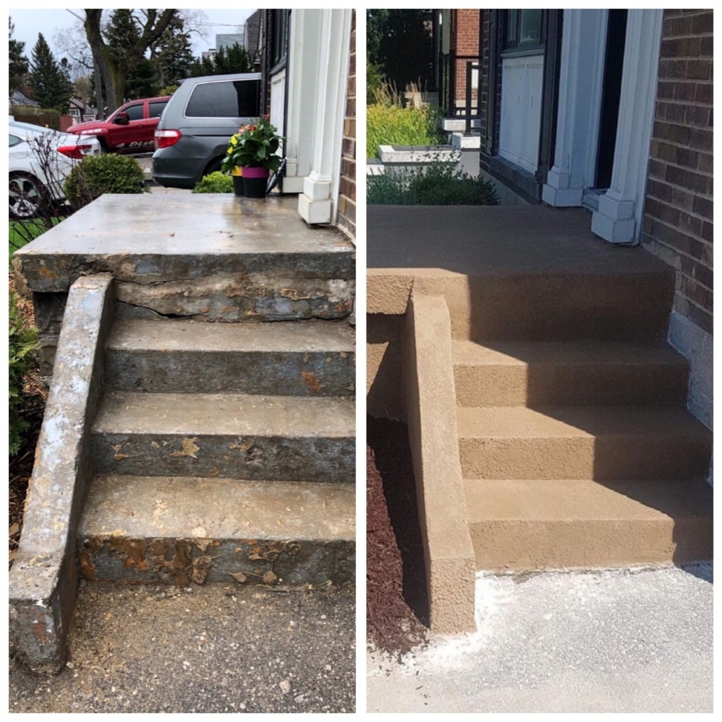 Porch Steps Repair Resurfacing In Toronto GTA Toronto Concrete Repair   D3BE7421 FEBF 4D87 9702 D2293385AD09 1030x1030 