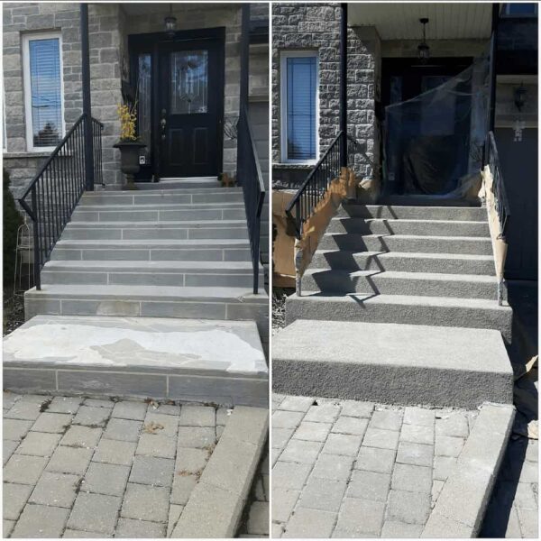 Concrete overlay - knockdown