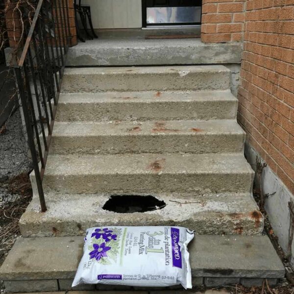 Concrete Step Replacement in Mississauga Before