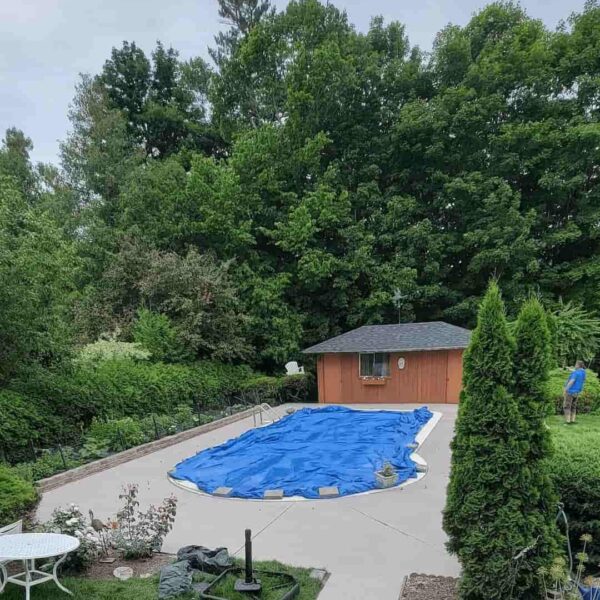 New Concrete Pool Deck in Mississauga