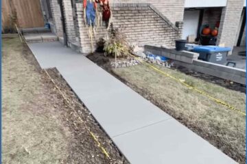 New Concrete Walkway in Toronto