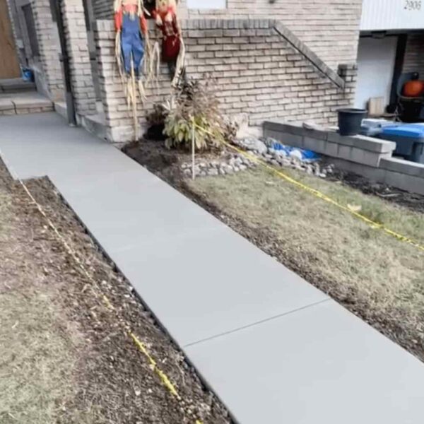 New Concrete Walkway in Toronto