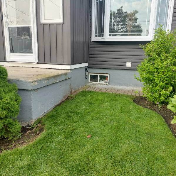 Concrete Foundation wall Repair Project in Mississauga Before