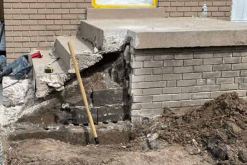 Concrete Front steps replacement