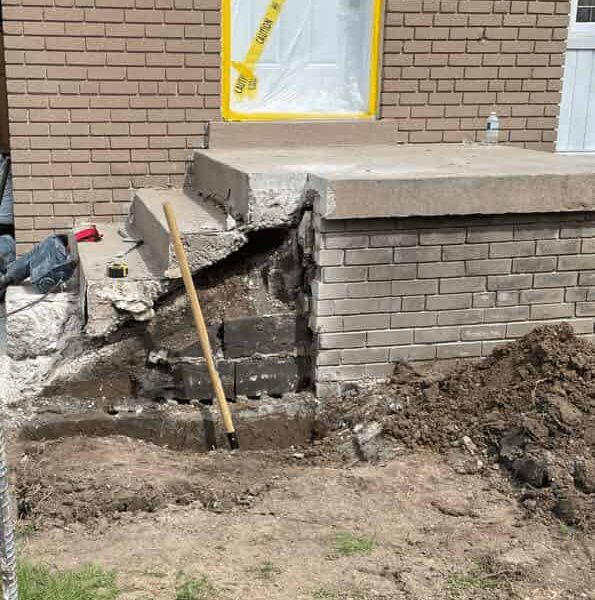 Concrete Front steps replacement