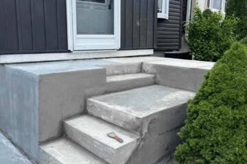 Concrete Porch Repair & Graniflex Mississauga Project (Repaired all cracks)