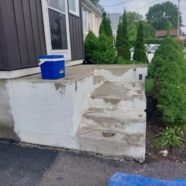 Concrete Porch Repair & Graniflex Mississauga Project Step 1