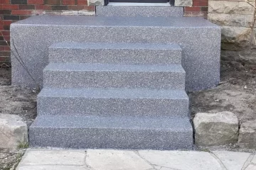 Concrete Porch Repaired in Burlington, Ontario (After)