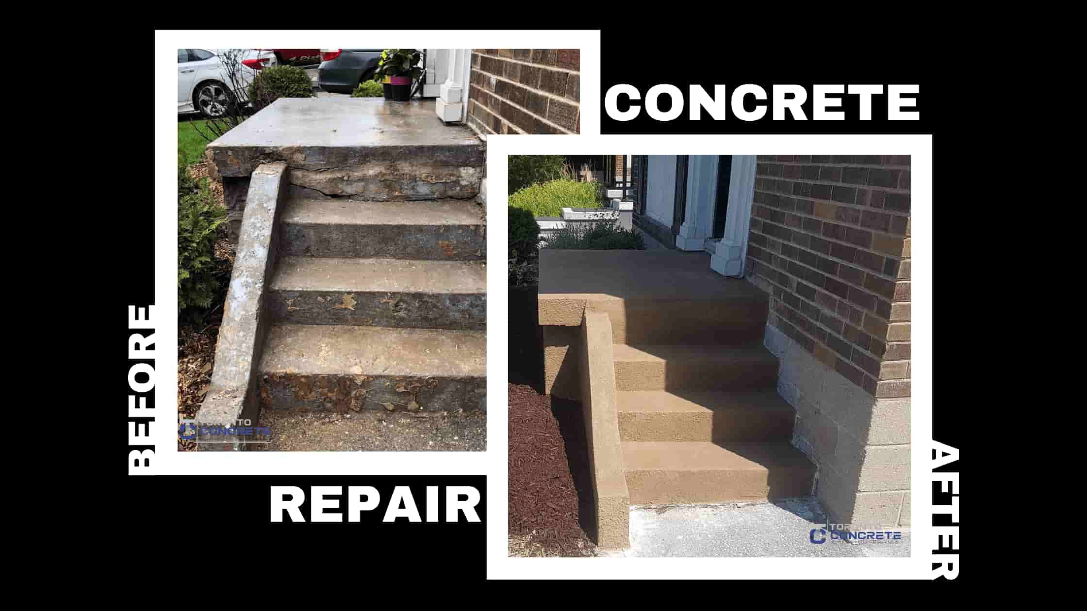 Concrete Repair Before and After