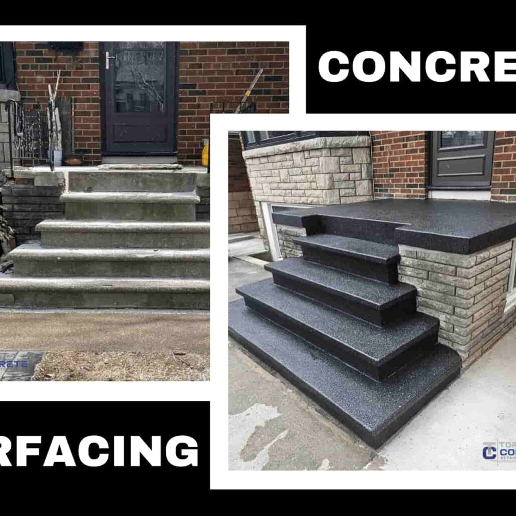 Concrete Resurfacing Before and After Images