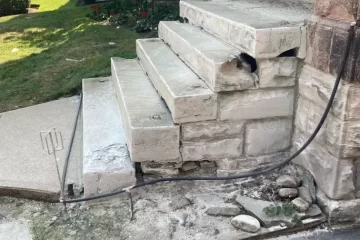 Concrete Step Repair Toronto (Before)