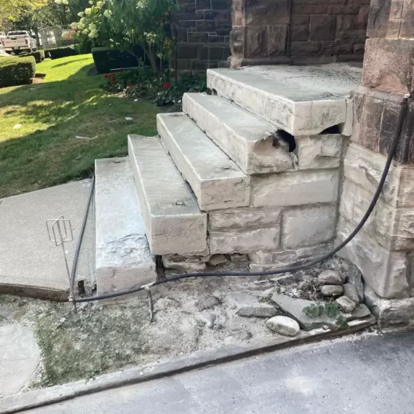 Concrete Step Repair Toronto (Before)