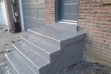 Front Concrete Porch Crack Repair Project in Etobicoke (After)