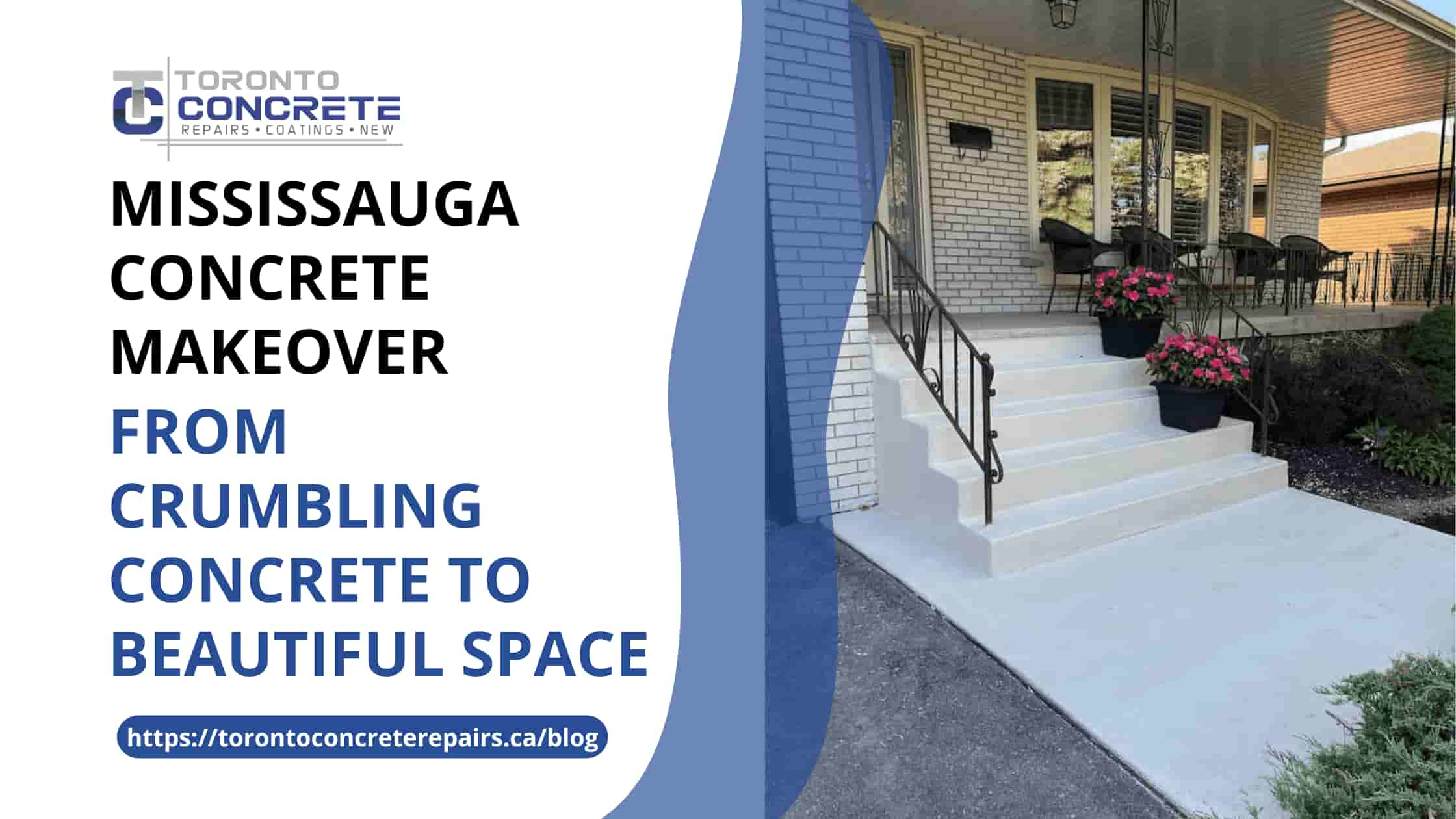 MISSISSAUGA CONCRETE MAKEOVER Project by Toronto Concrete Repair