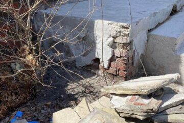 concrete porch repair toronto before