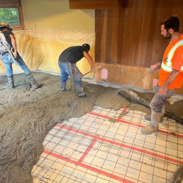 King City Basement Concrete Floor Installation's Concrete Pour