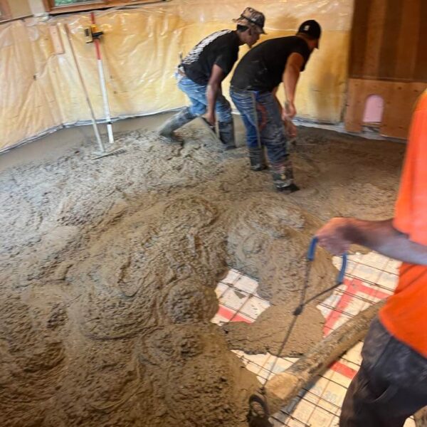 King City Basement Floor Installation's Concrete Pour