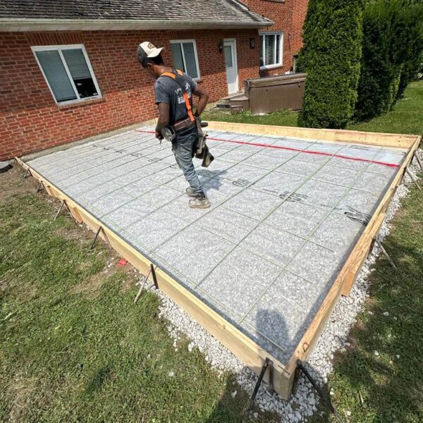 King City Concrete Pad For Gazebo Pad Wooden Frame