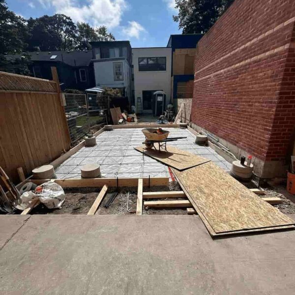 Concrete Driveway Installation in Toronto, Framing Process