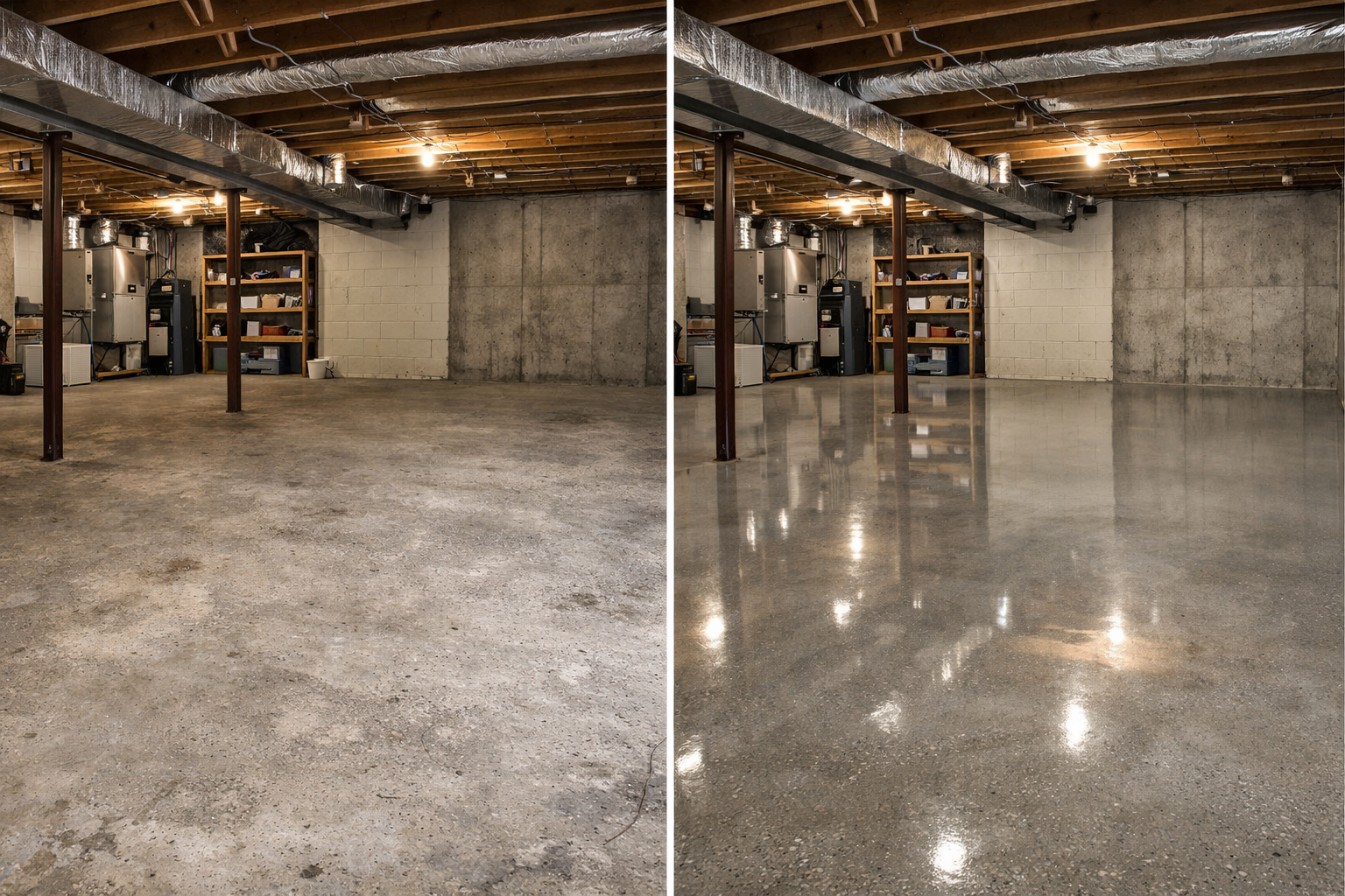 Polished Concrete Basement Toronto